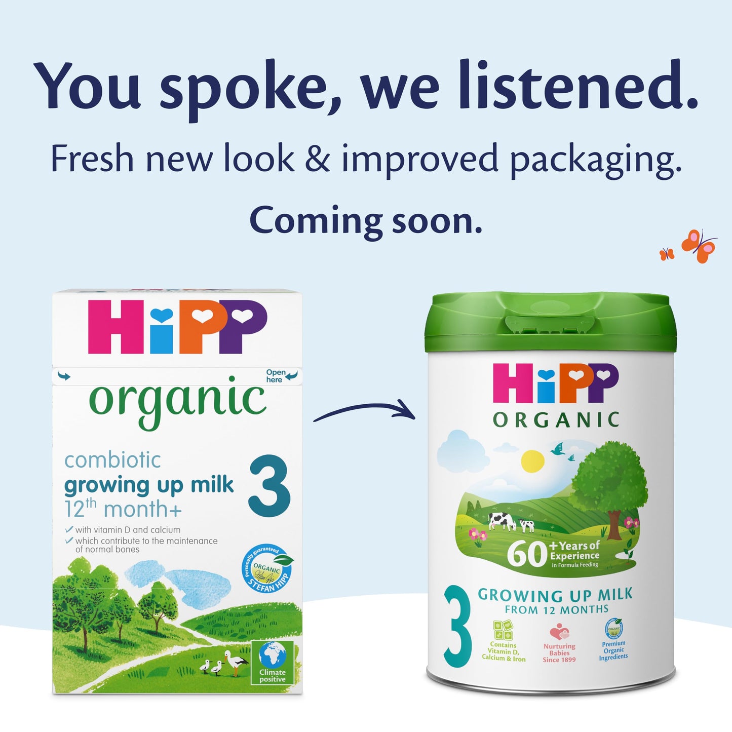 HiPP Organic 3 Growing up Baby Milk Powder Formula, From 12 Months, 600g (Pack of 4)