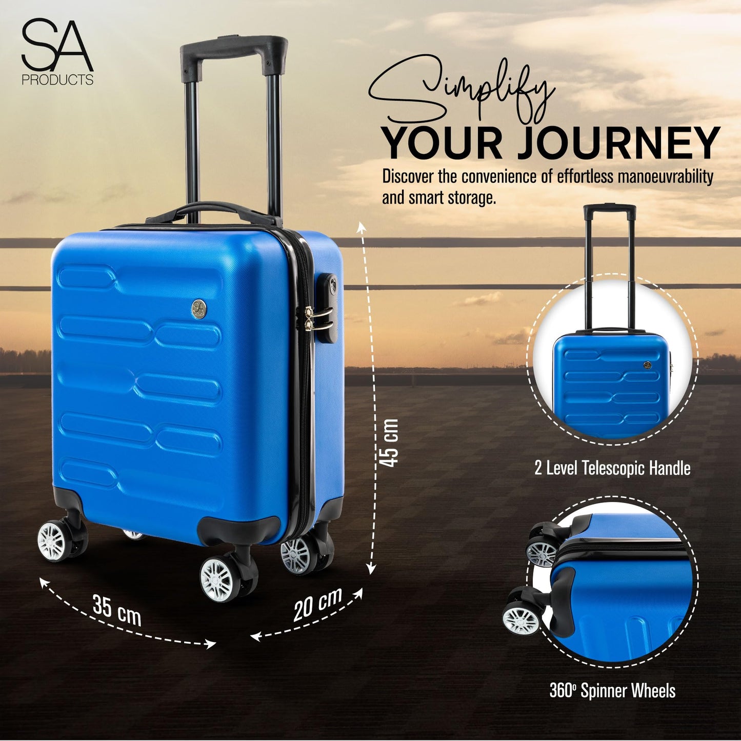 Cabin Suitcase | 34L Carry On Suitcase, Cabin Bag