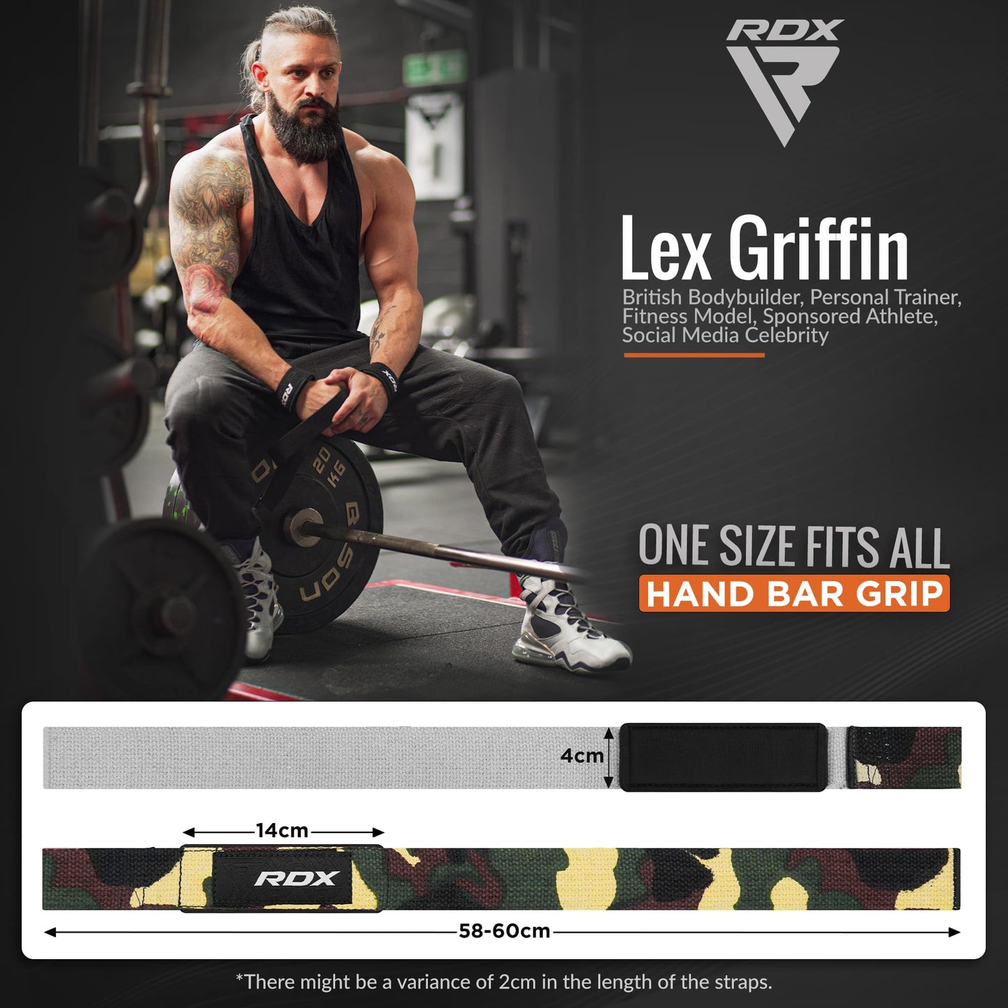RDX Weight Lifting Straps Deadlifting Powerlifting