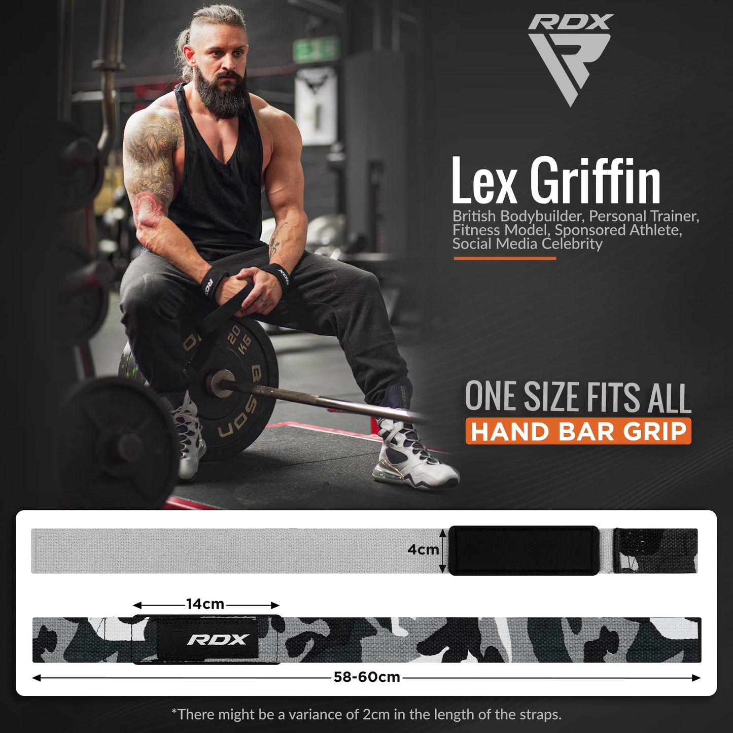 RDX Weight Lifting Straps Deadlifting Powerlifting