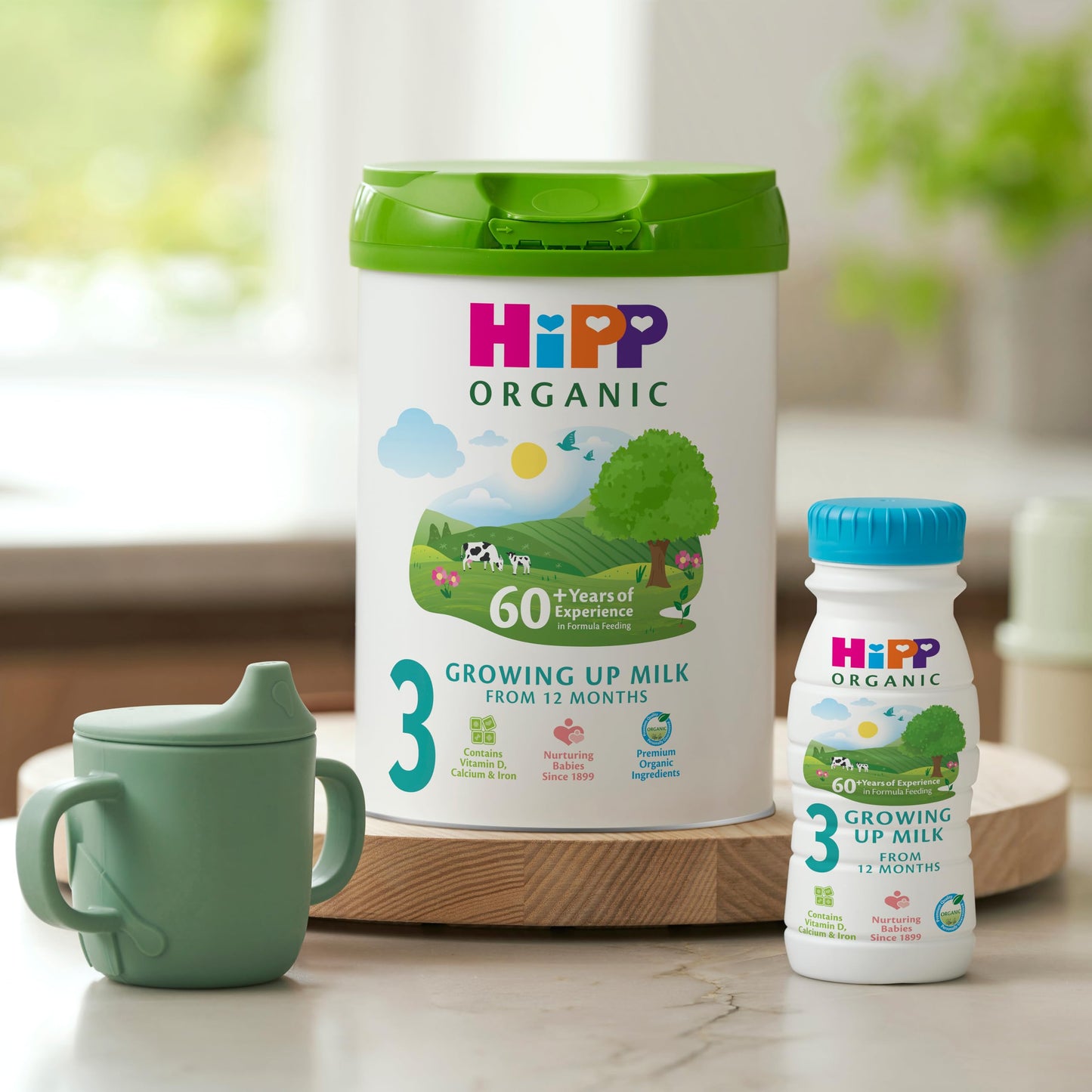 HiPP Organic 3 Growing up Baby Milk Powder Formula, From 12 Months, 600g (Pack of 4)