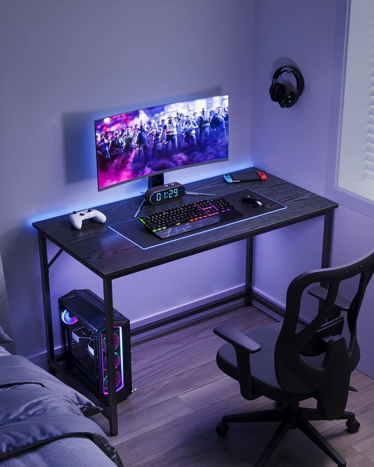 VASAGLE Computer Desk, Writing Desk, Small Office Table
