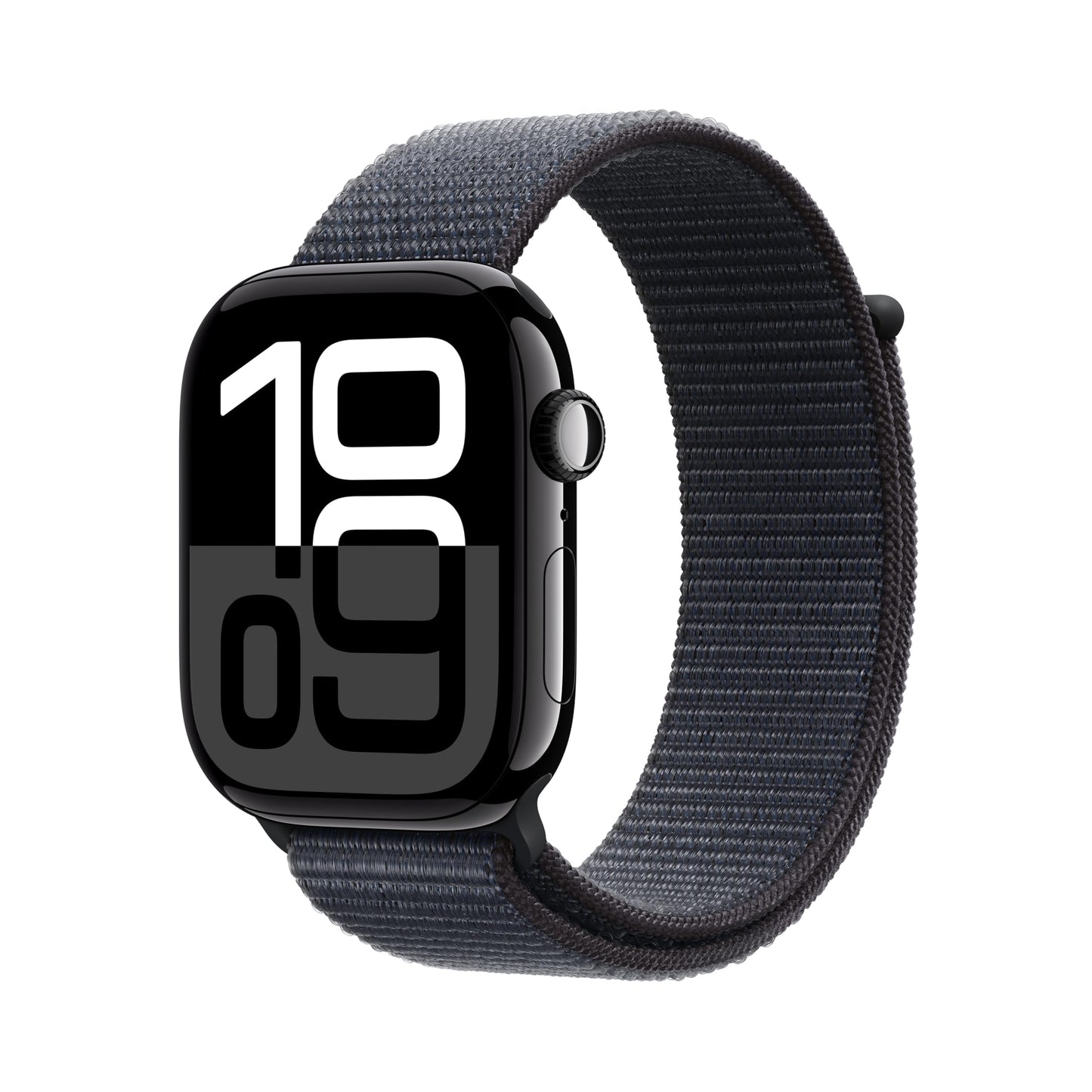Apple Watch Series 10 GPS 42 mm Smartwatch with Jet Black Aluminium Case with Black Sport Band - S/M. Fitness Tracker, ECG App, Always-On Retina Display, Water Resistant