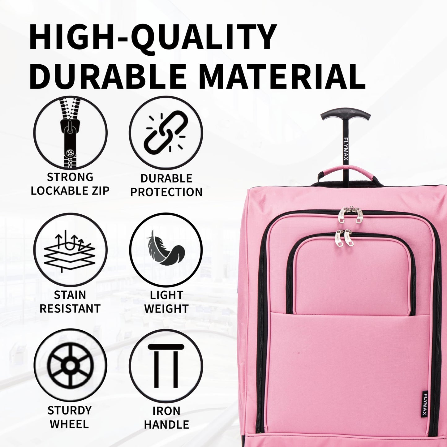 56x45x25 Easyjet Cabin Bag Hand Luggage Approved Cabin Case