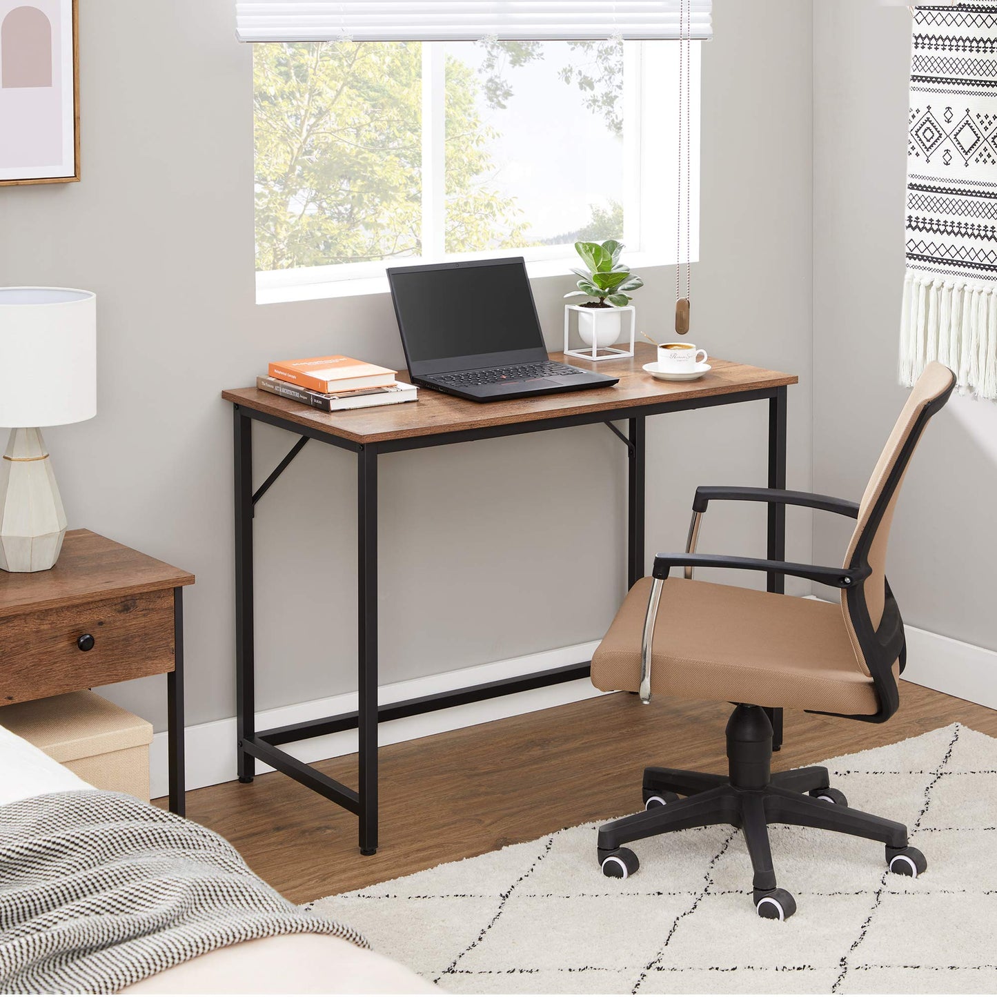 VASAGLE Computer Desk, Writing Desk, Small Office Table