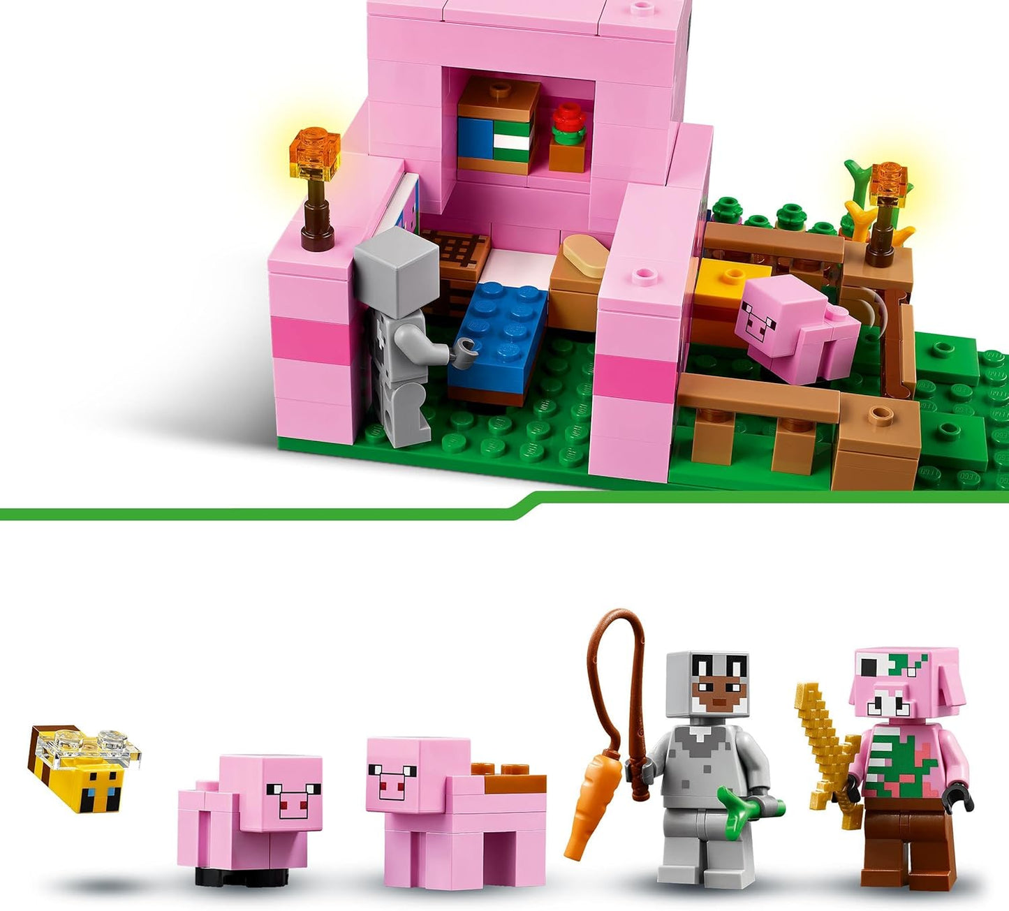LEGO Minecraft The Baby Pig House Building Toy