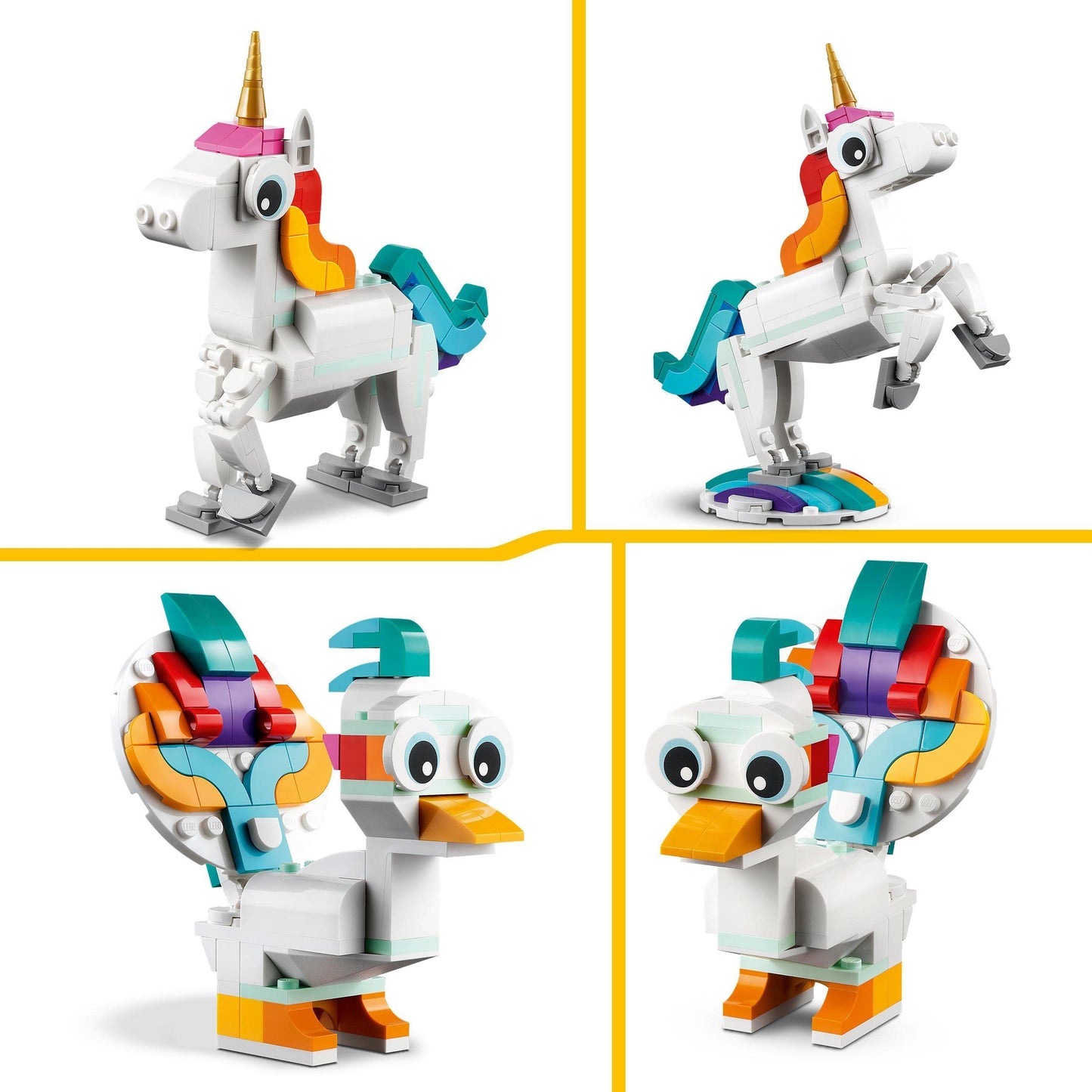 LEGO 31140 Creator 3 in 1 Magical Unicorn Toy