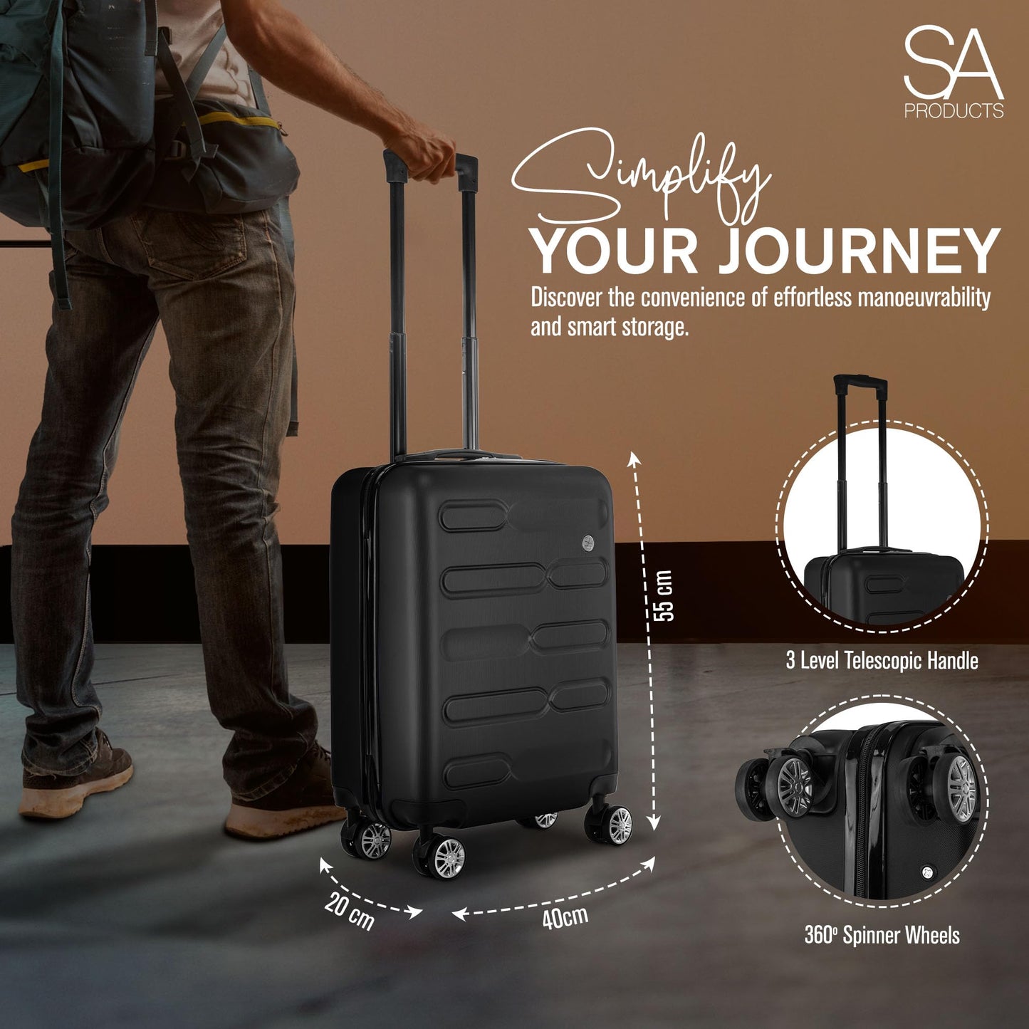 Cabin Suitcase | 34L Carry On Suitcase, Cabin Bag