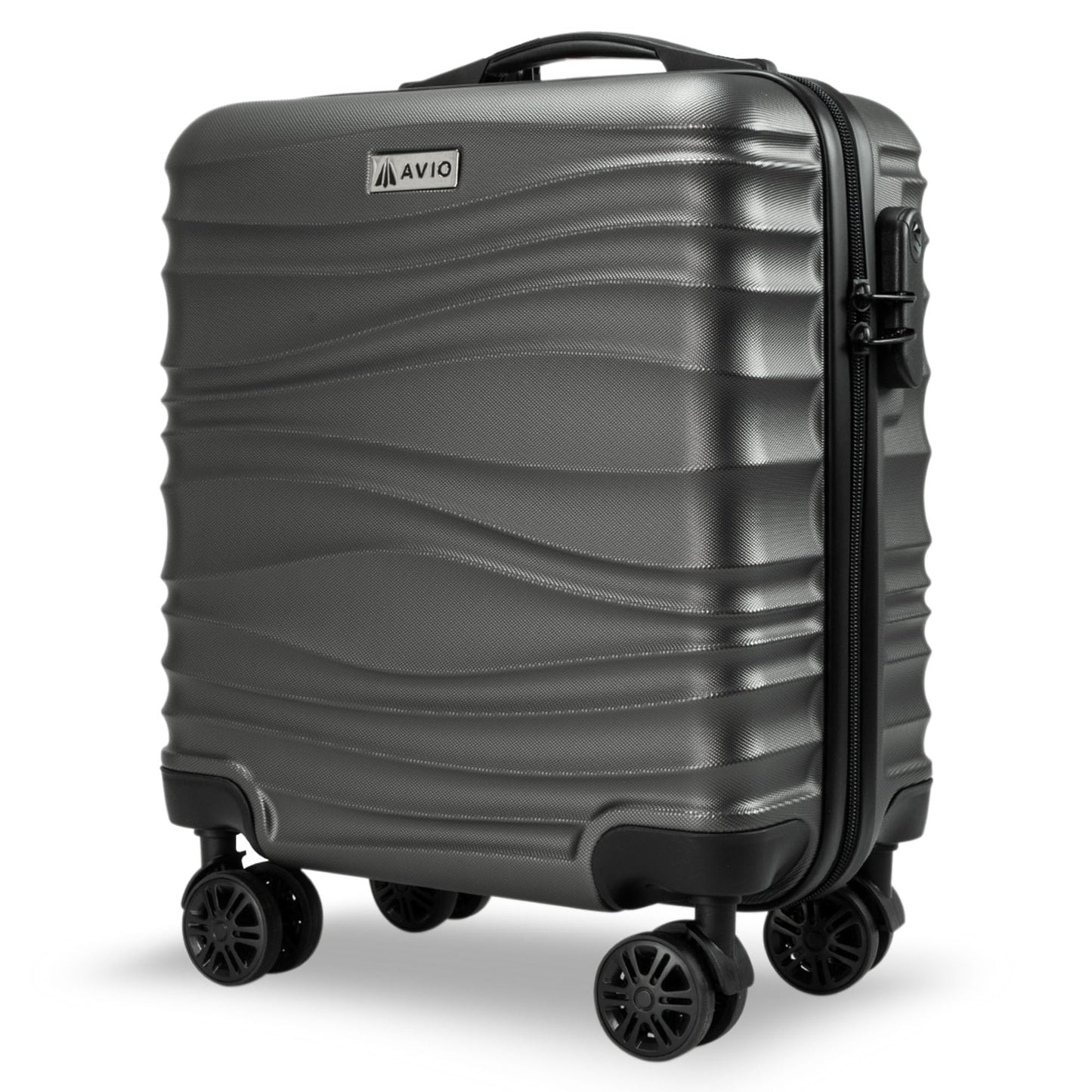 Wave Cabin Suitcase 45x36x20cm - Lightweight Double Wheel Luggage Bag
