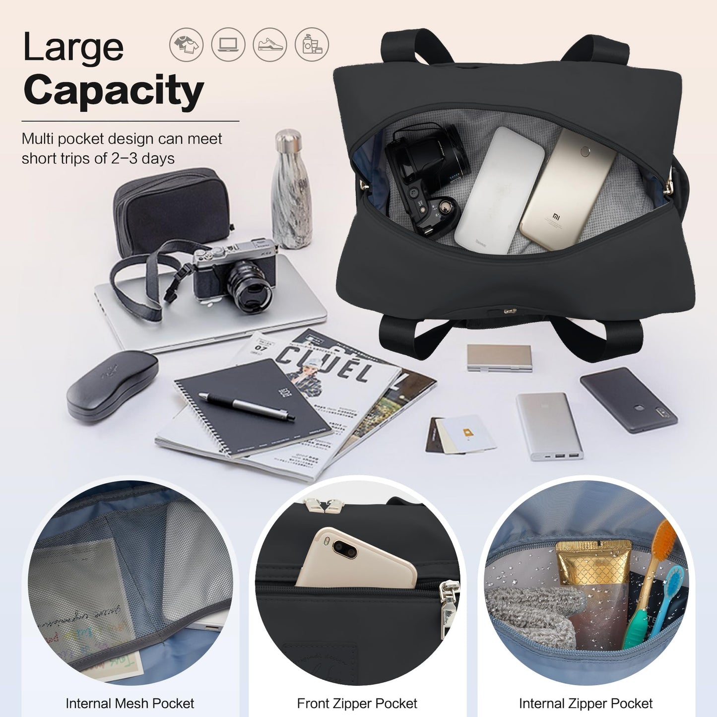 for Ryanair Cabin Bags 40x20x25 Underseat Cabin Bag