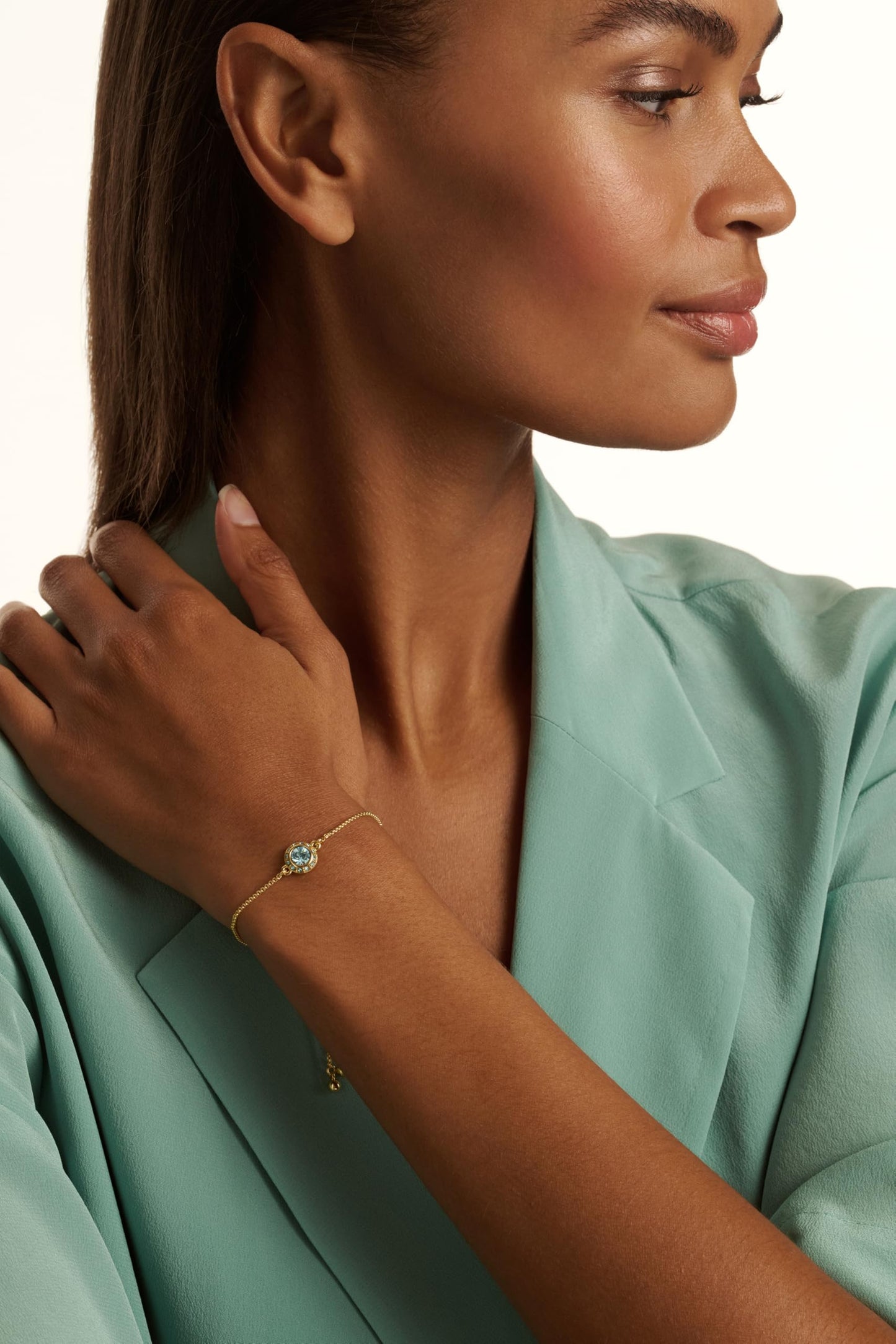 Ted Baker Soleta Solitaire Sparkle Crystal Adjustable Bracelet For Women