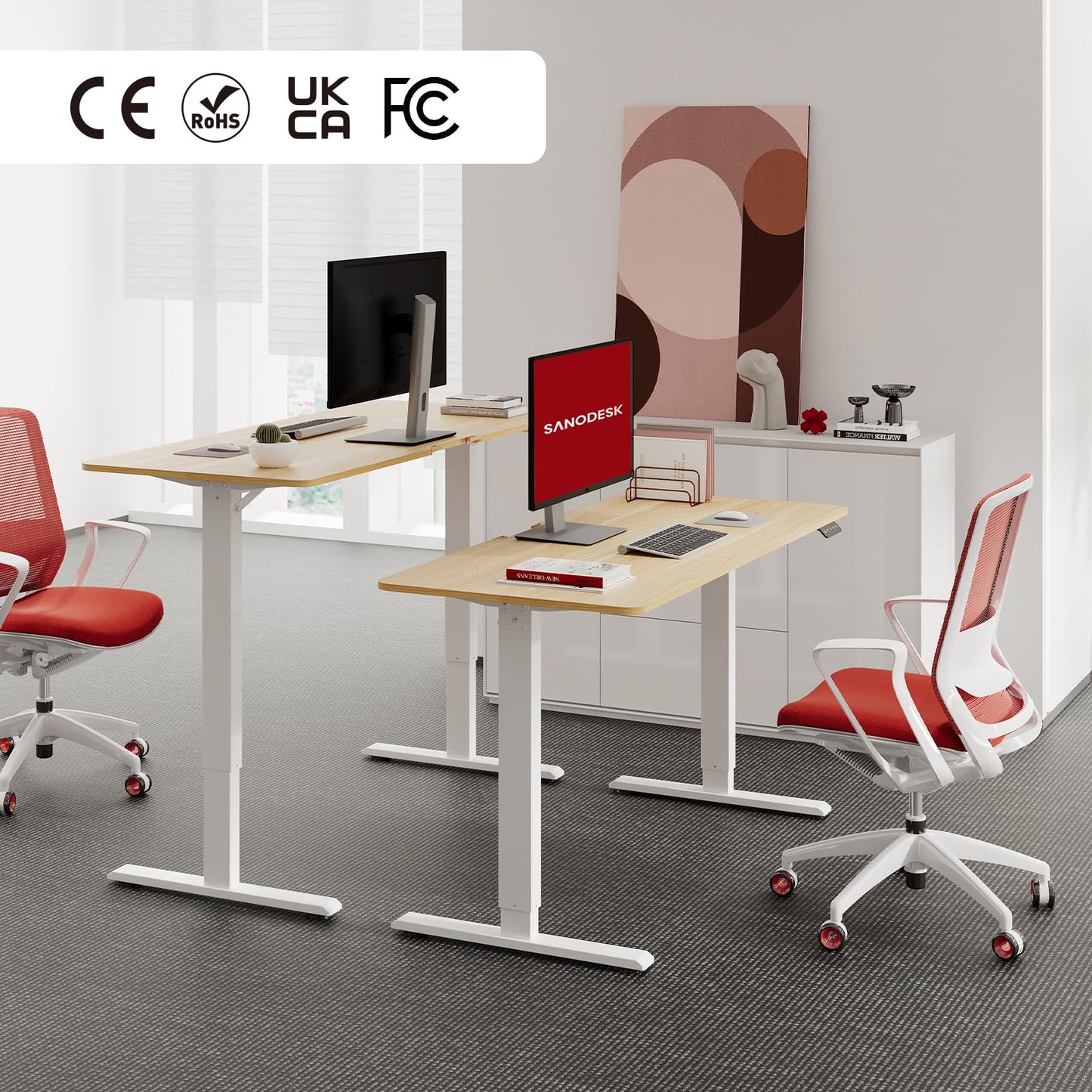 SANODESK QS+110 * 60 Electric Standing Desk
