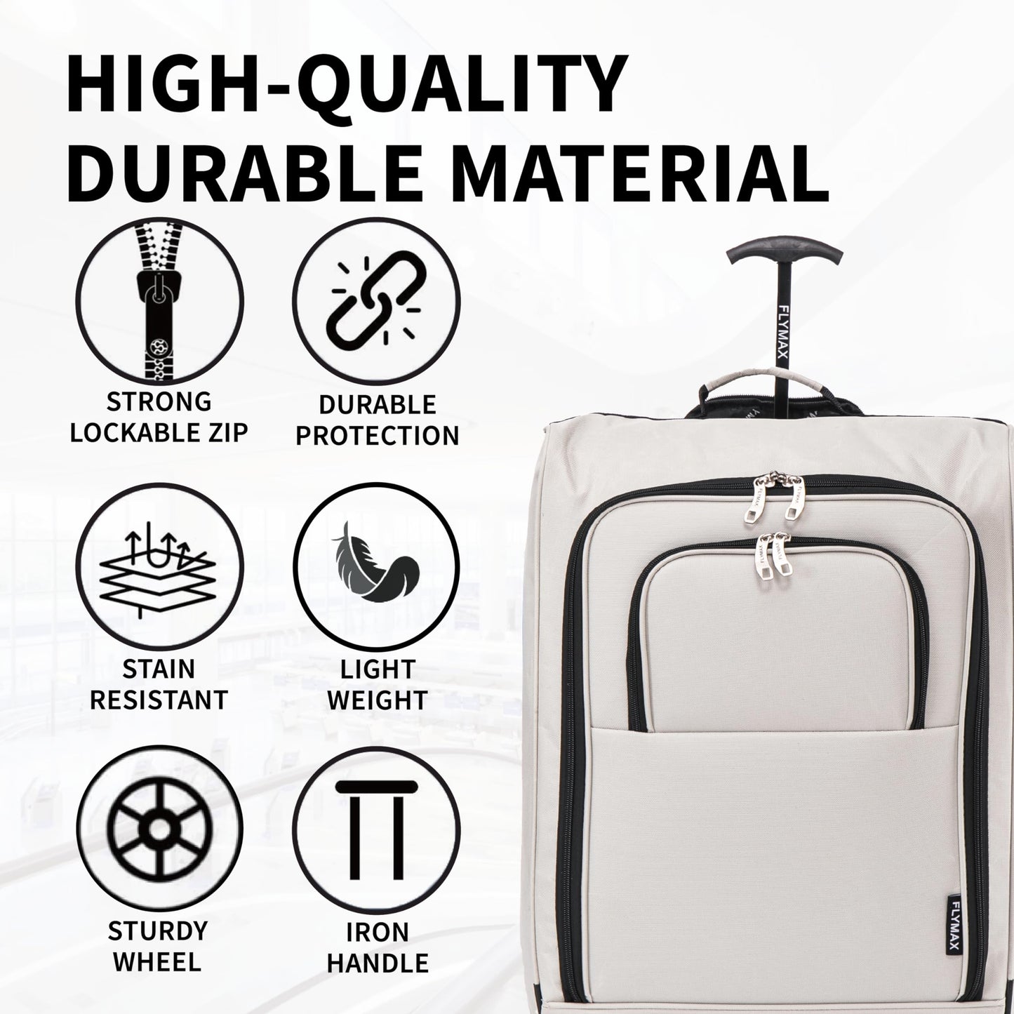 56x45x25 Easyjet Cabin Bag Hand Luggage Approved Cabin Case