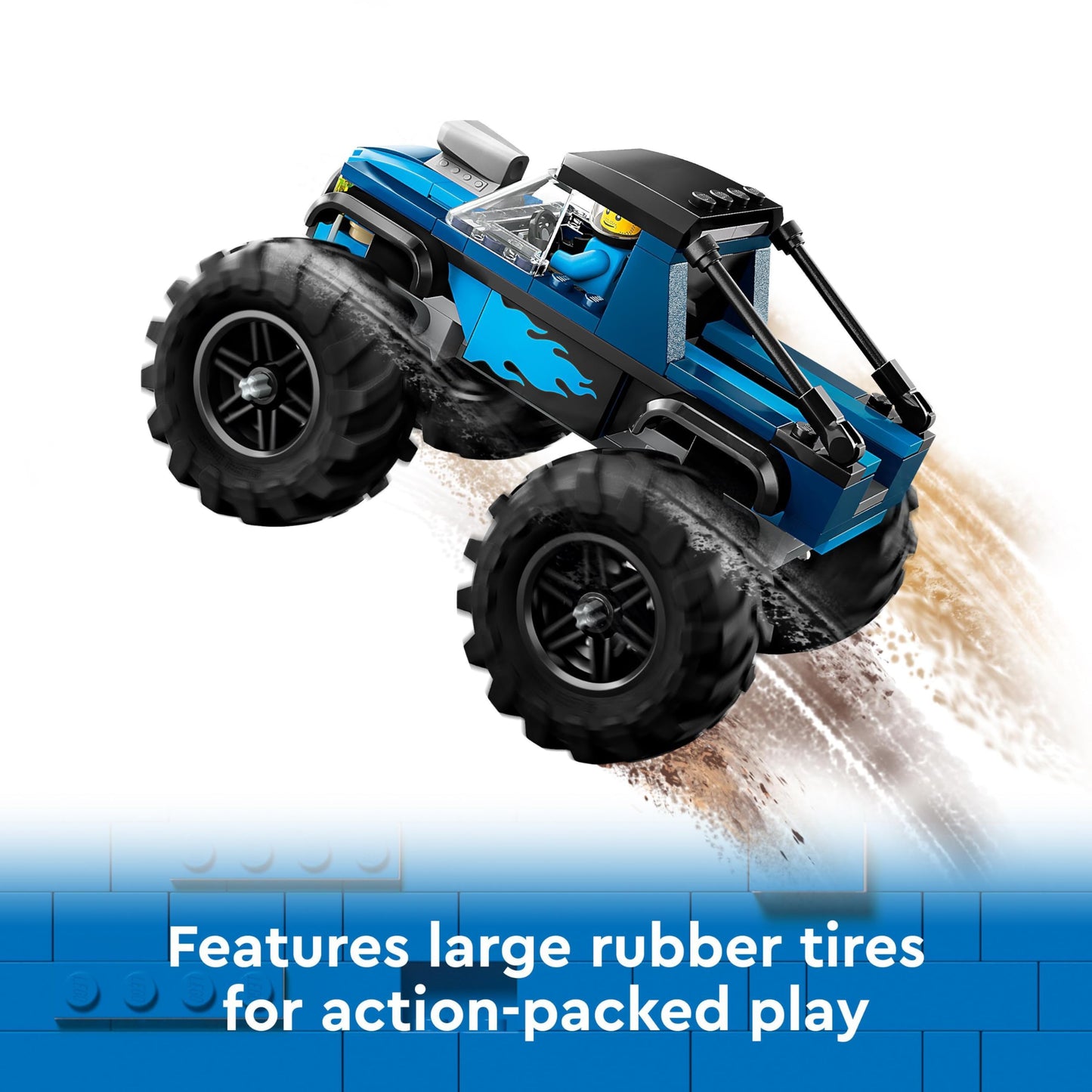 LEGO City Blue Monster Truck Toy for 5 Plus Year Old Boys & Girls