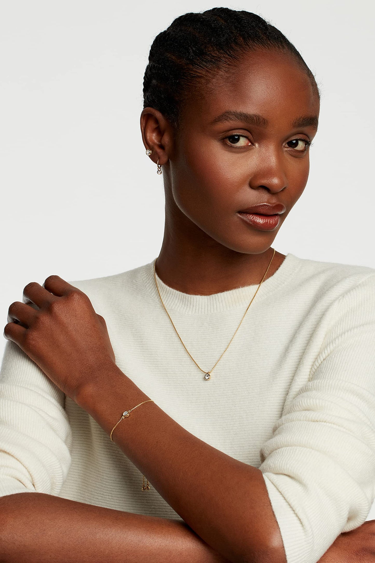 Ted Baker Sinalaa Crystal Huggie Hoop Earrings For Women