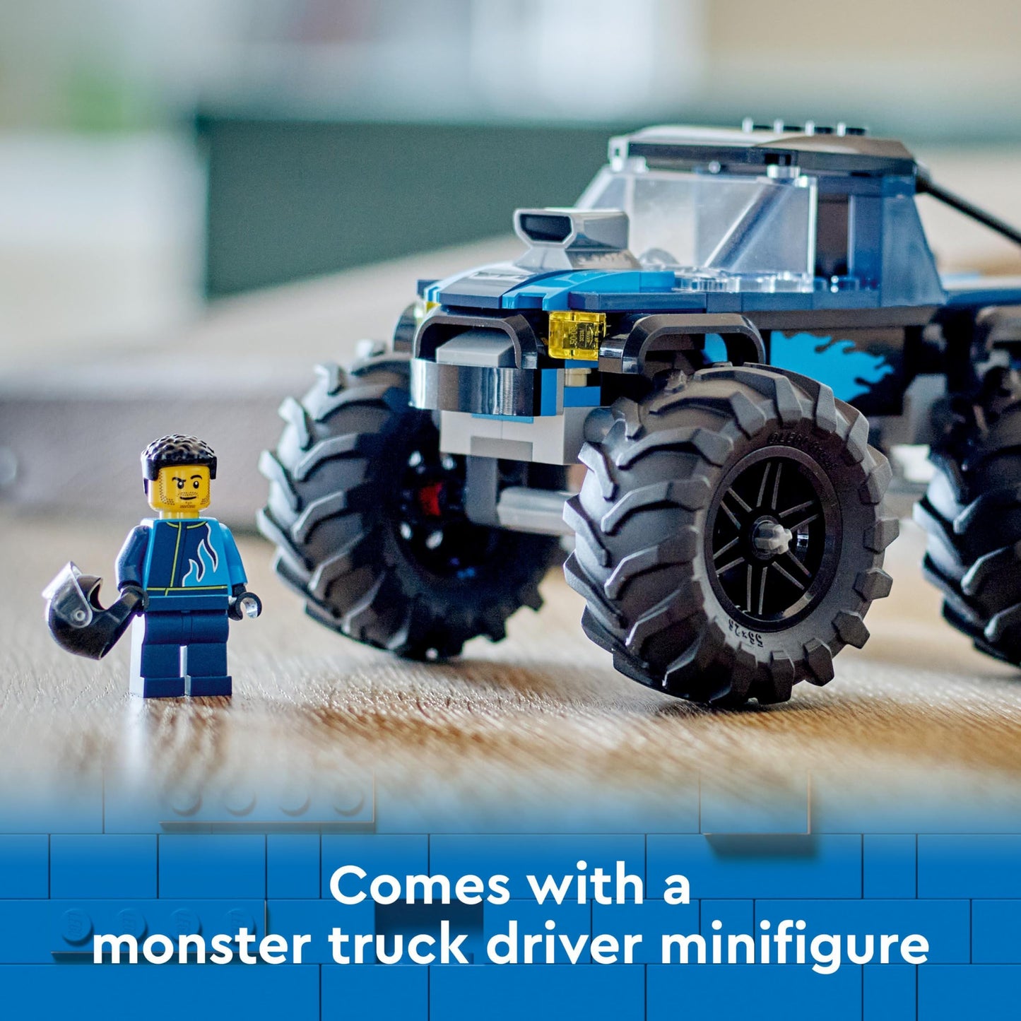 LEGO City Blue Monster Truck Toy for 5 Plus Year Old Boys & Girls