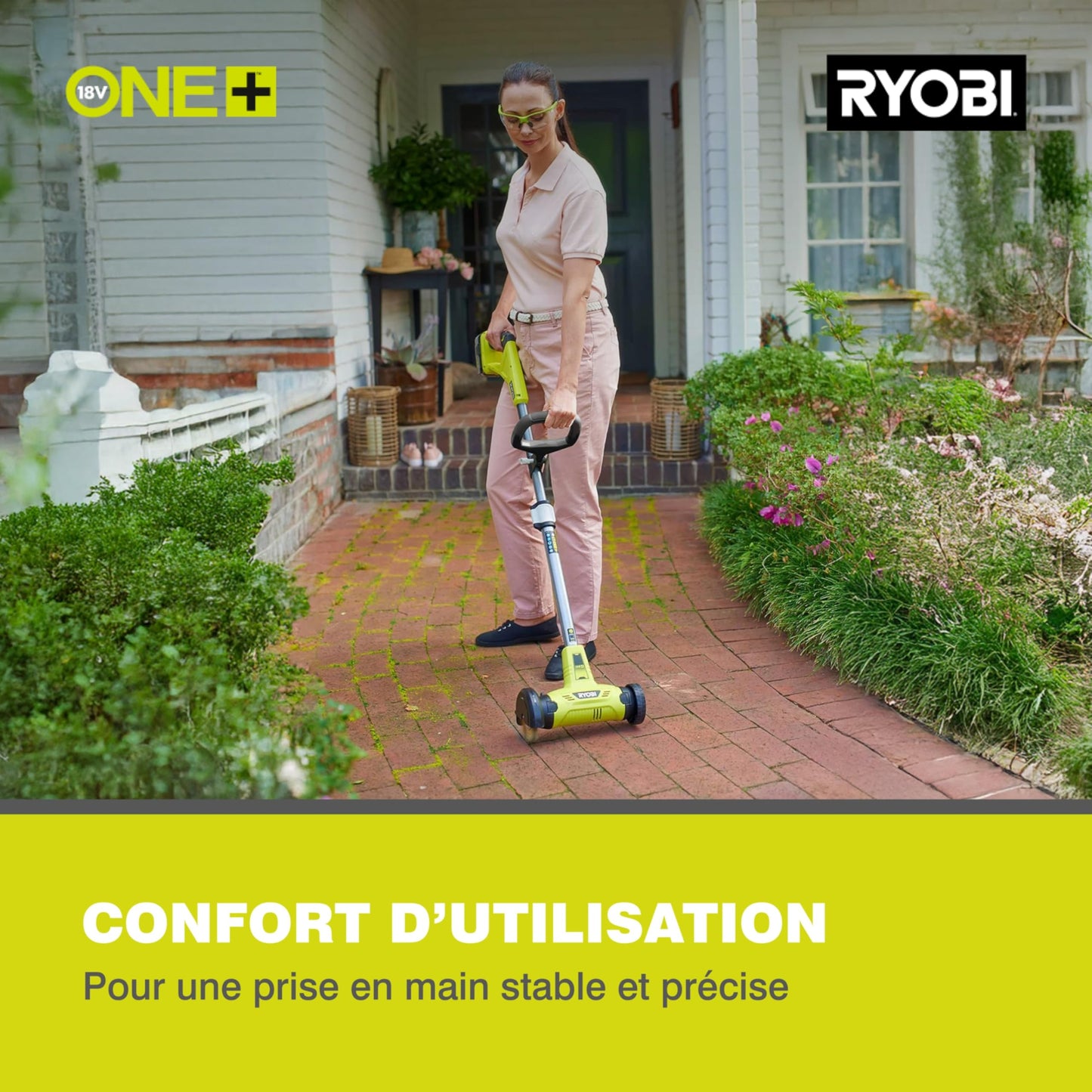 Ryobi RY18PCA-0 ONE+ Patio Cleaner with Wire Brush (Bare Tool), 18 V
