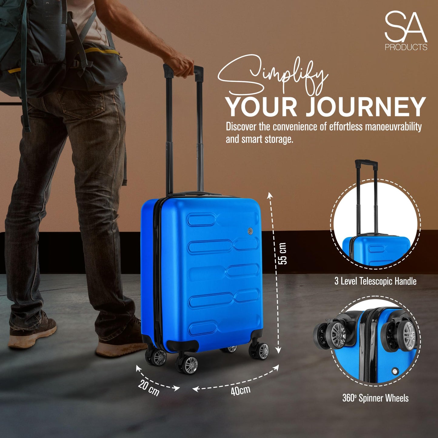 Cabin Suitcase | 34L Carry On Suitcase, Cabin Bag