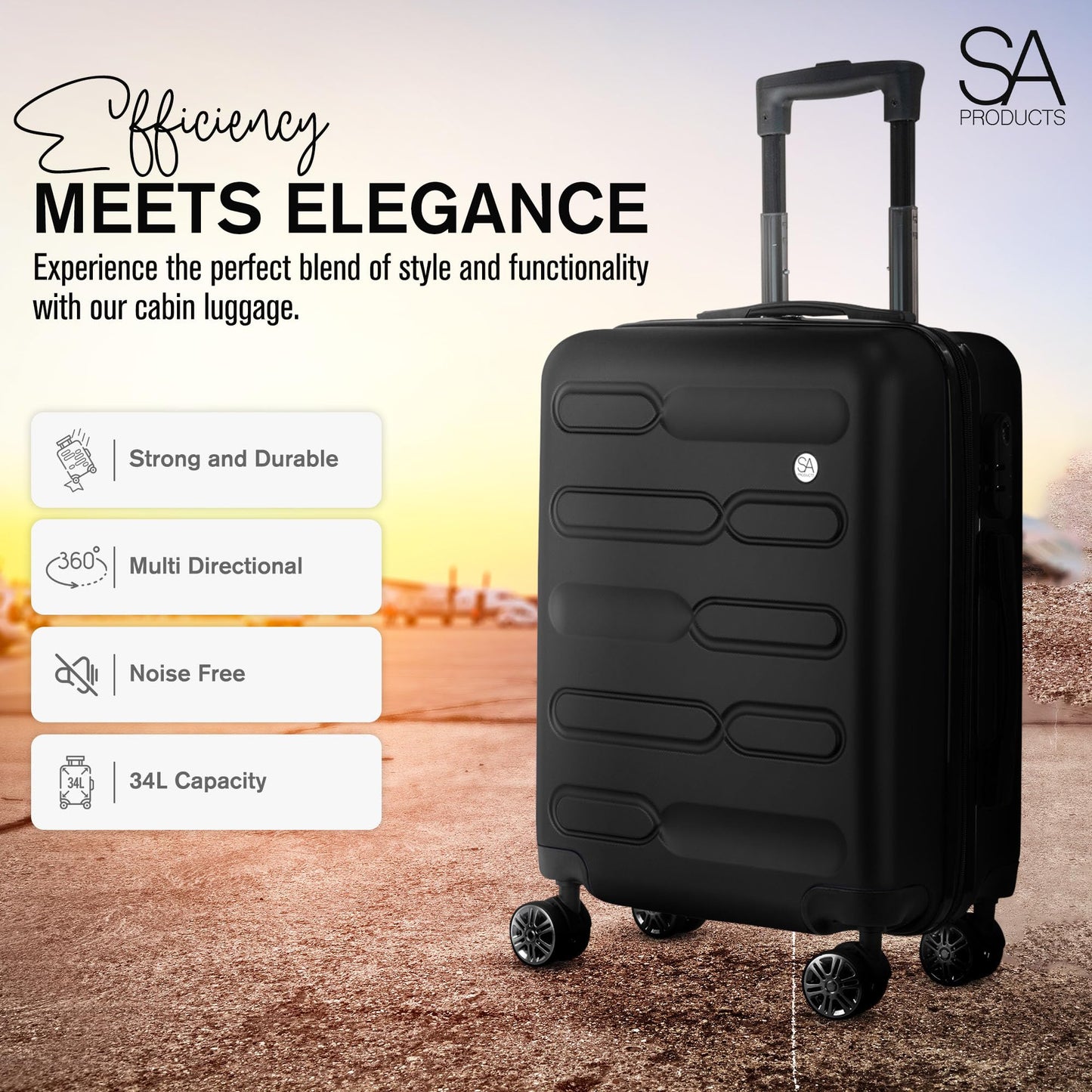 Cabin Suitcase | 34L Carry On Suitcase, Cabin Bag