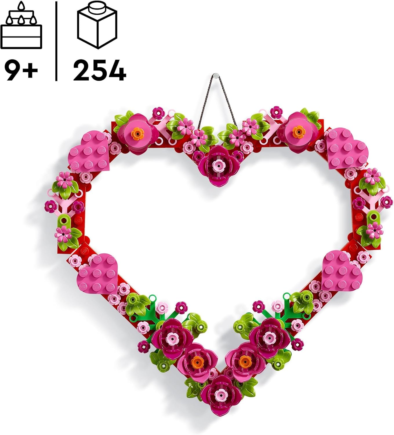 LEGO Heart Ornament Set