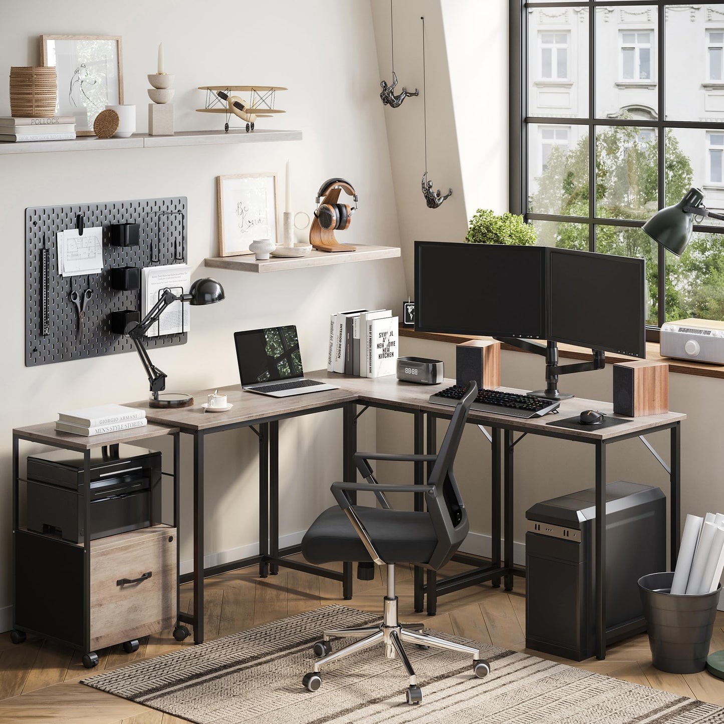 VASAGLE Computer Desk, Writing Desk, Small Office Table