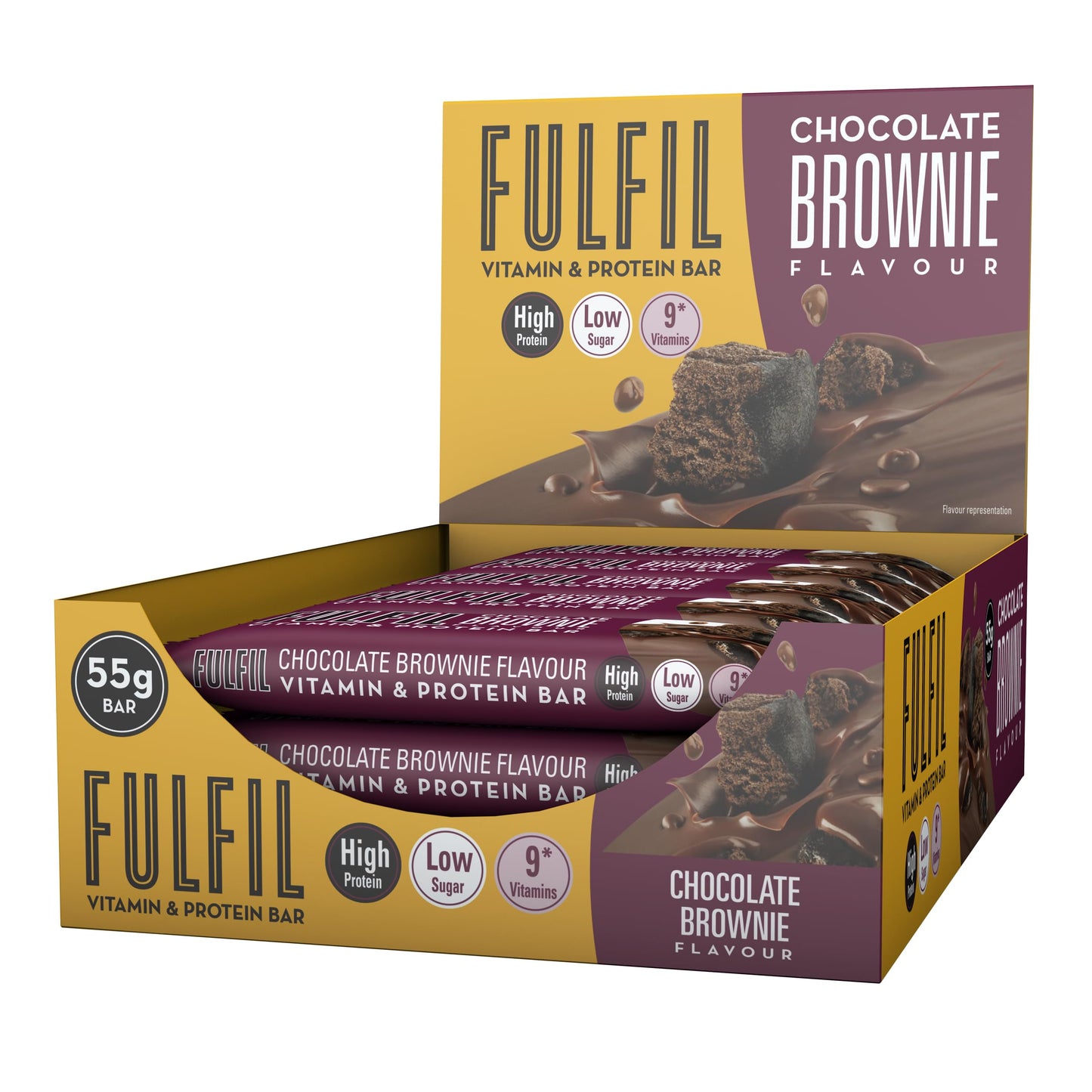 FULFIL Vitamin and Protein Bars (15 x 55 g Bars)