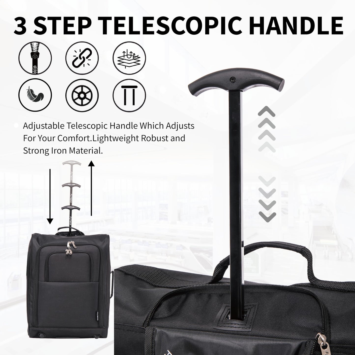 56x45x25 Easyjet Cabin Bag Hand Luggage Approved Cabin Case