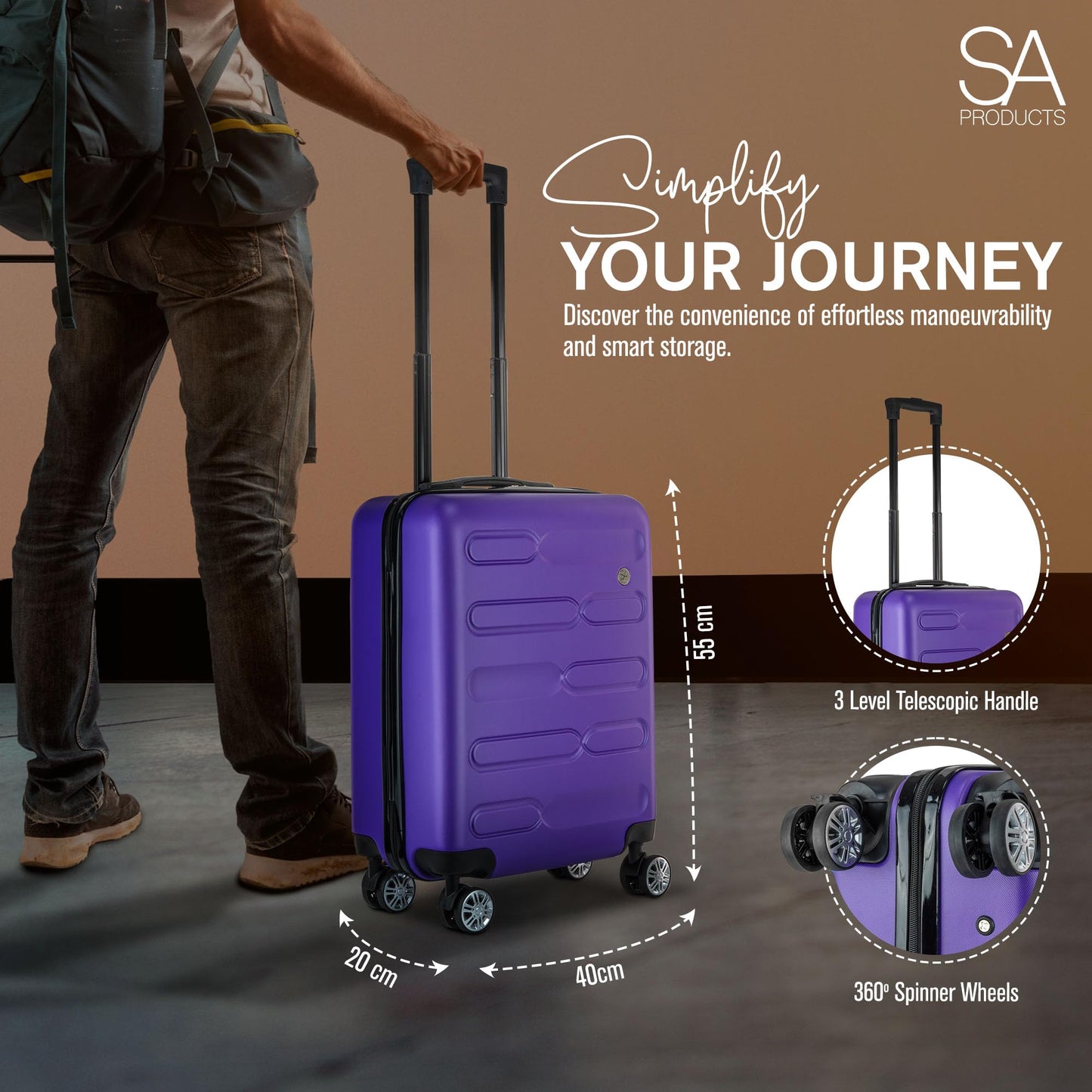 Cabin Suitcase | 34L Carry On Suitcase, Cabin Bag