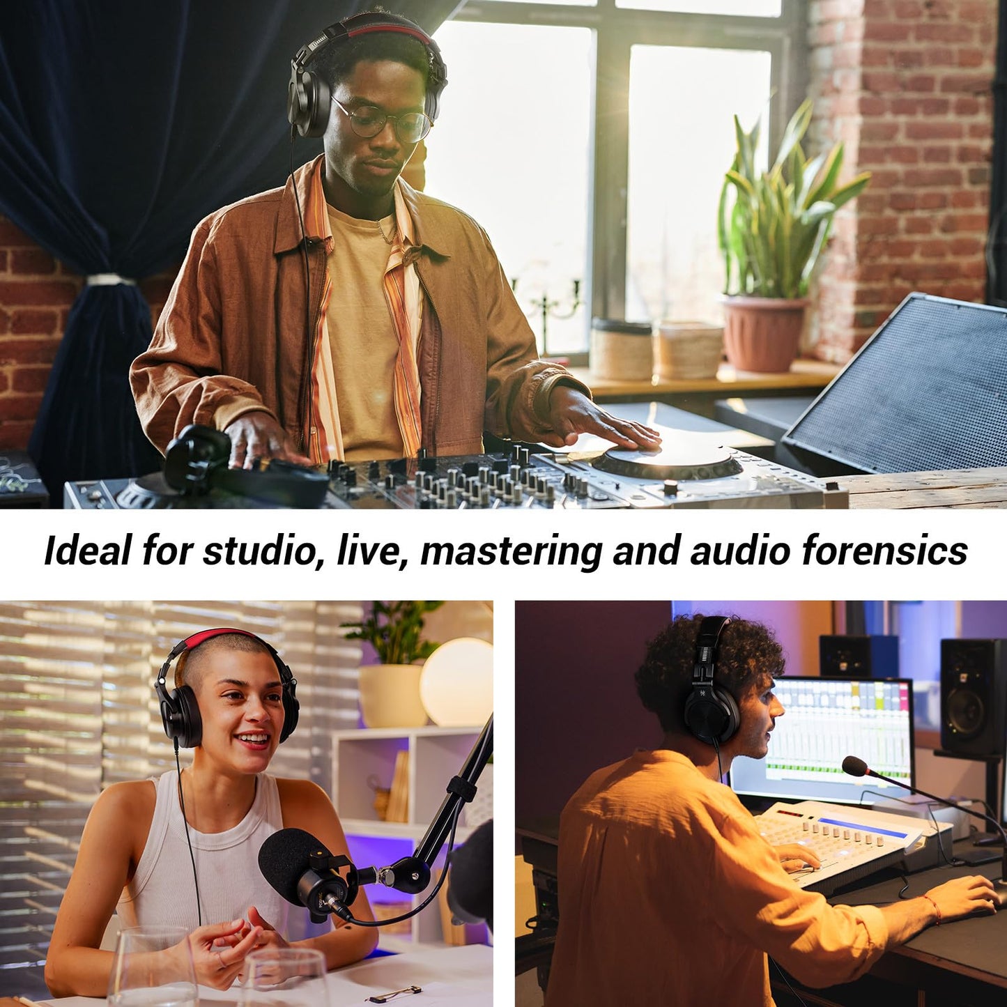 OneOdio A70 Bluetooth Headphones Over Ear, 72 Hrs Playtime, Monitor Level Stereo Sound Quality, Foldable Wireless&Wired DJ Headphone, Professional Studio Headphones for DJ/TV/PC/Phone
