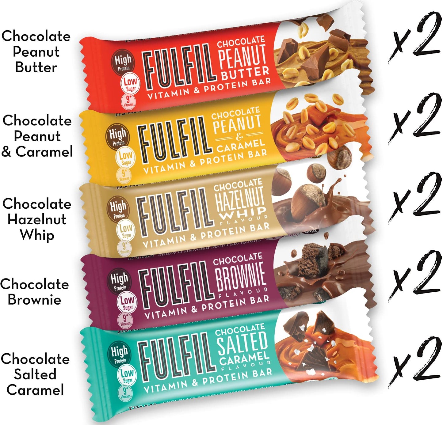 FULFIL Vitamin and Protein Bars (15 x 55 g Bars)