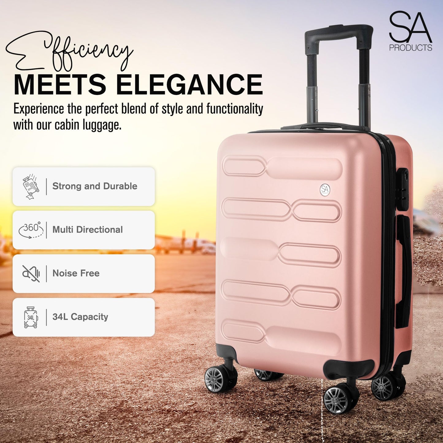 Cabin Suitcase | 34L Carry On Suitcase, Cabin Bag