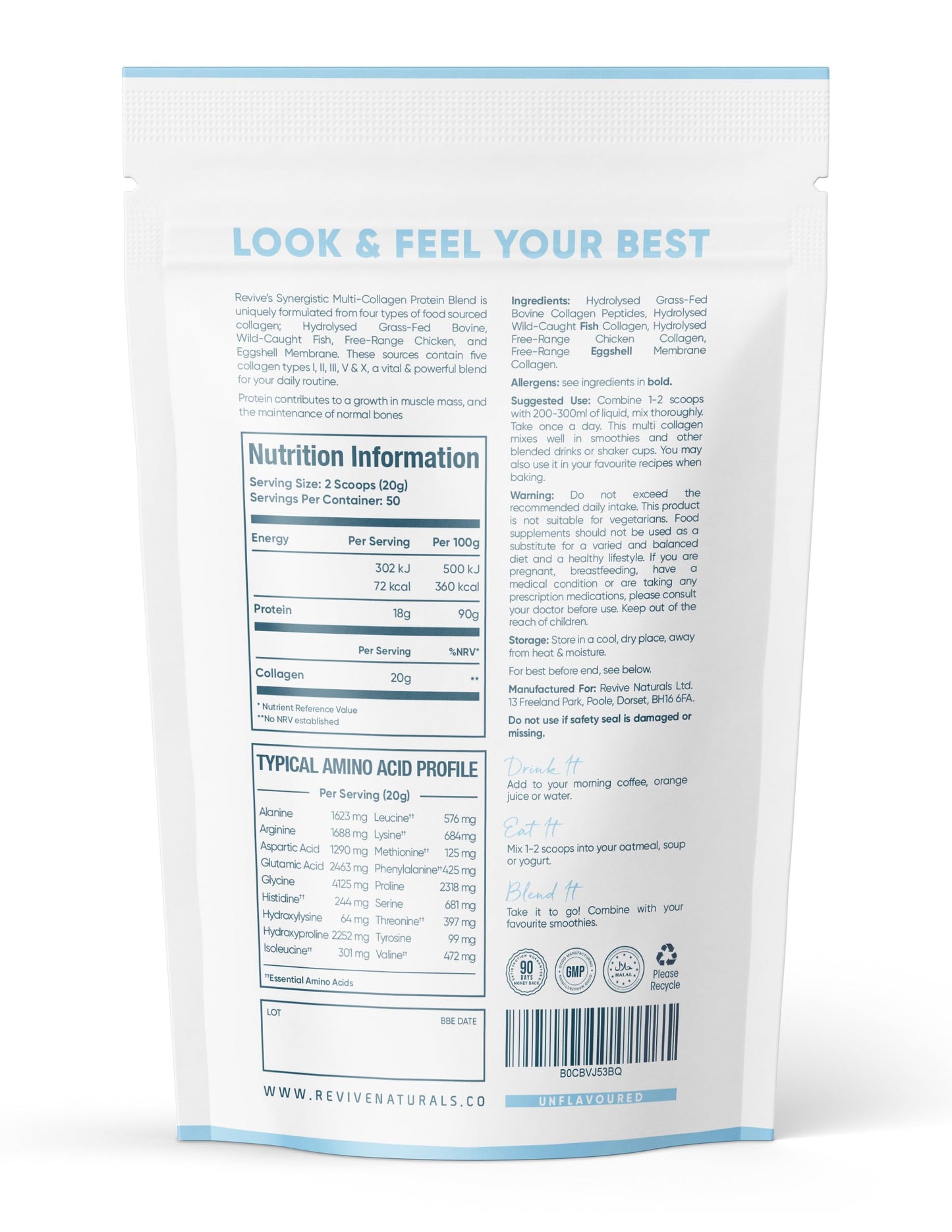 Multi Collagen Protein Powder 400g