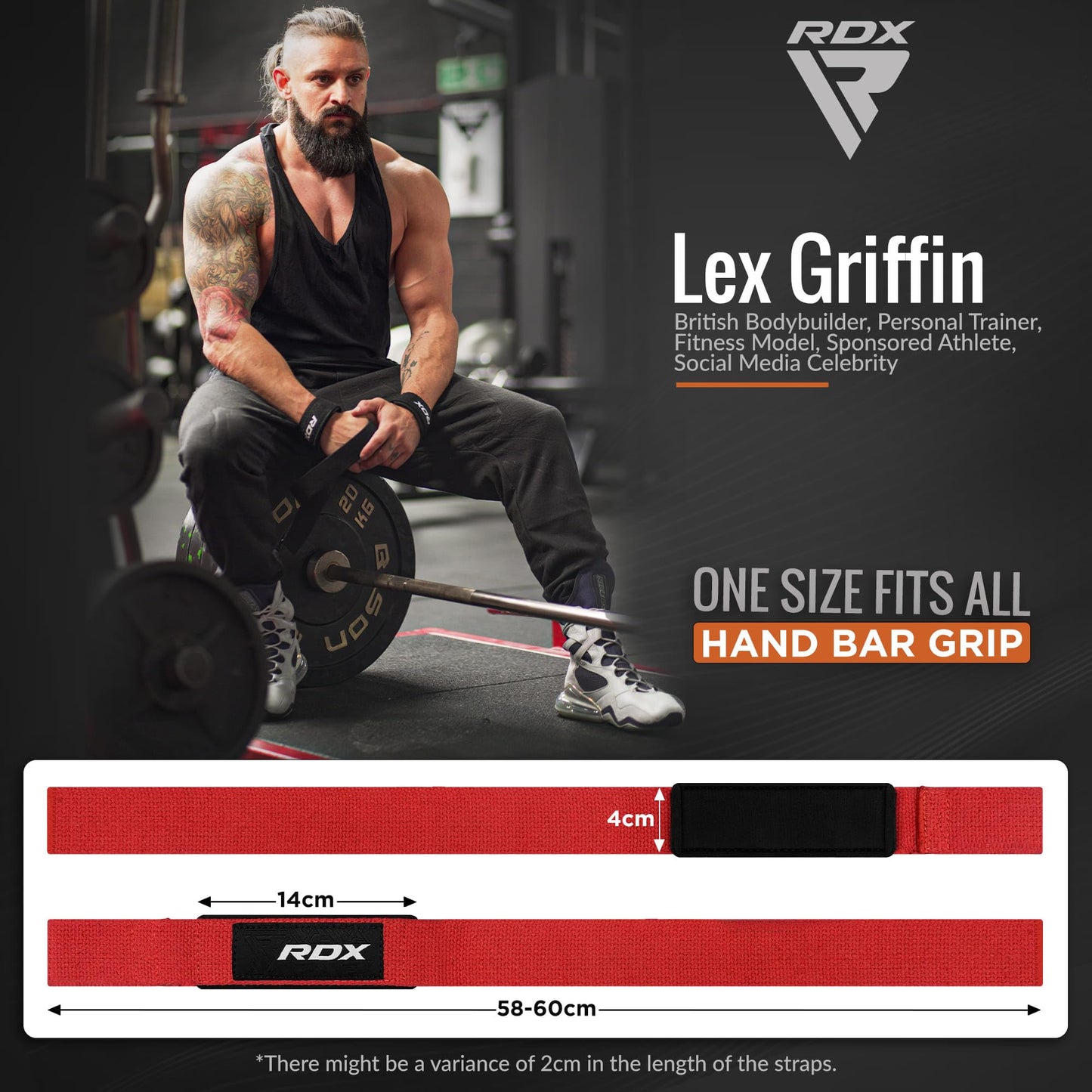 RDX Weight Lifting Straps Deadlifting Powerlifting