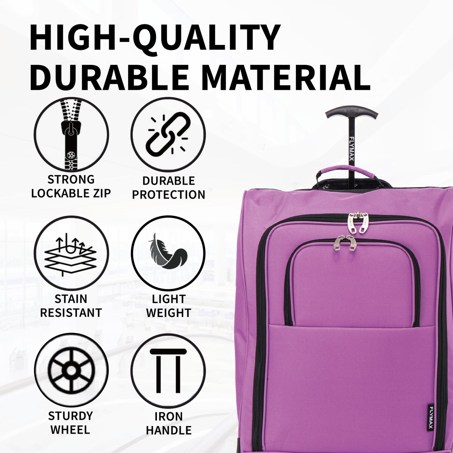56x45x25 Easyjet Cabin Bag Hand Luggage Approved Cabin Case
