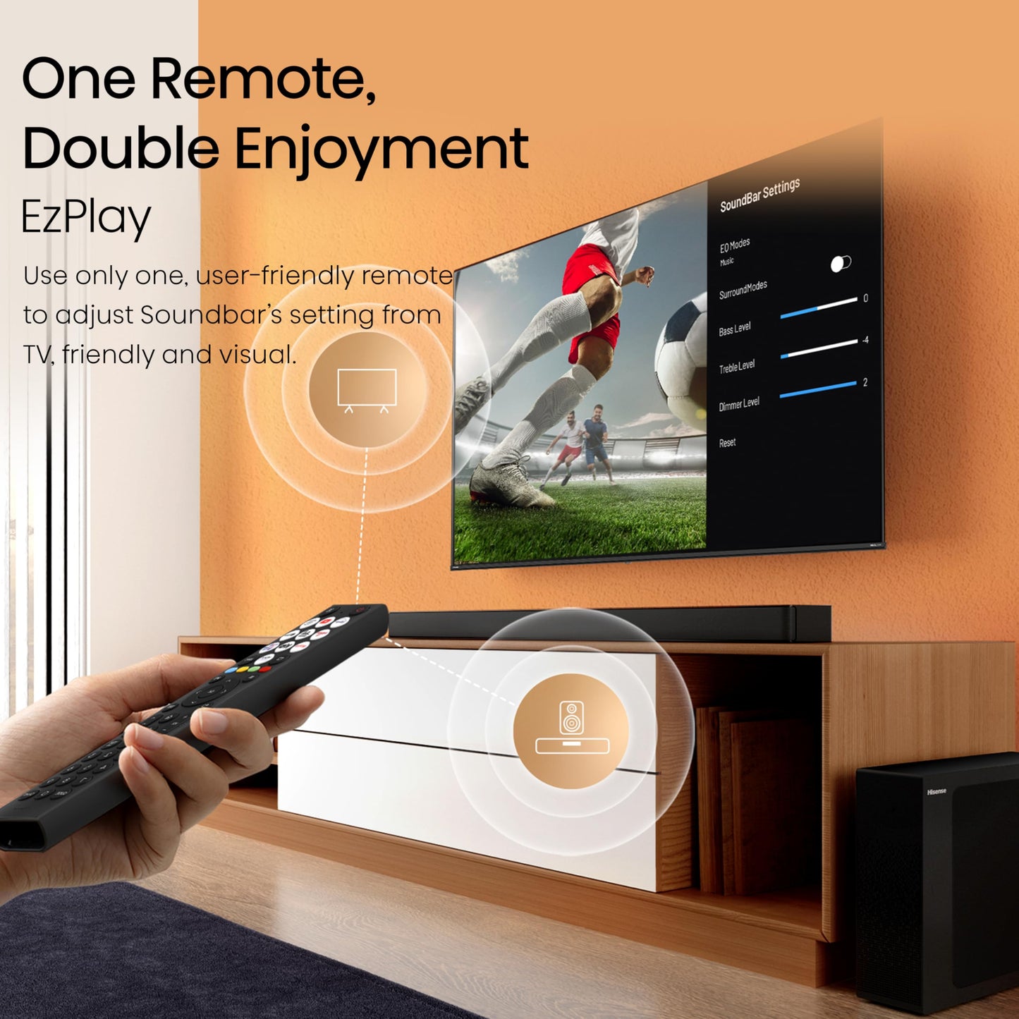 Hisense 43 Inch 4K Smart TV 43E6NTUK - Dolby Vision, Game Mode PLUS with 60Hz VRR ALLM, Smooth Motion, AI Sports Mode, Vidaa OS with Freely, Youtube, Netflix and Disney+ & Now TV (2024 Model)