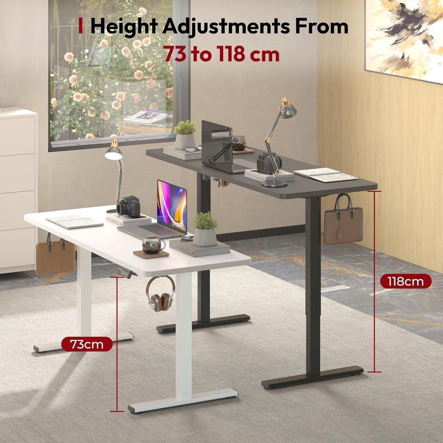 SANODESK QS+110 * 60 Electric Standing Desk