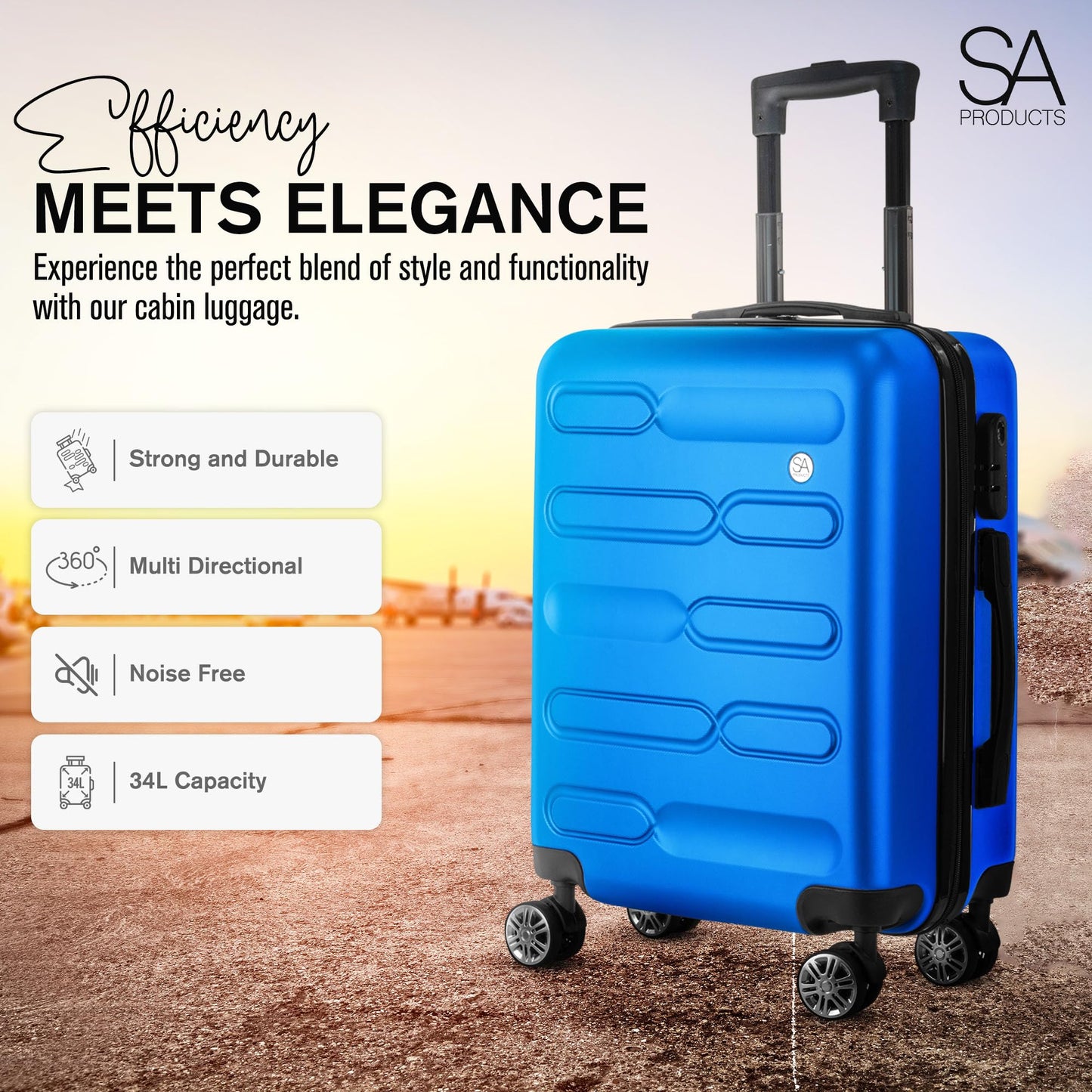 Cabin Suitcase | 34L Carry On Suitcase, Cabin Bag
