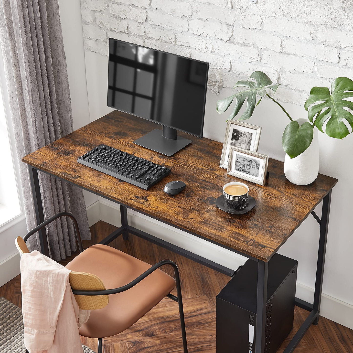 VASAGLE Computer Desk, Writing Desk, Small Office Table