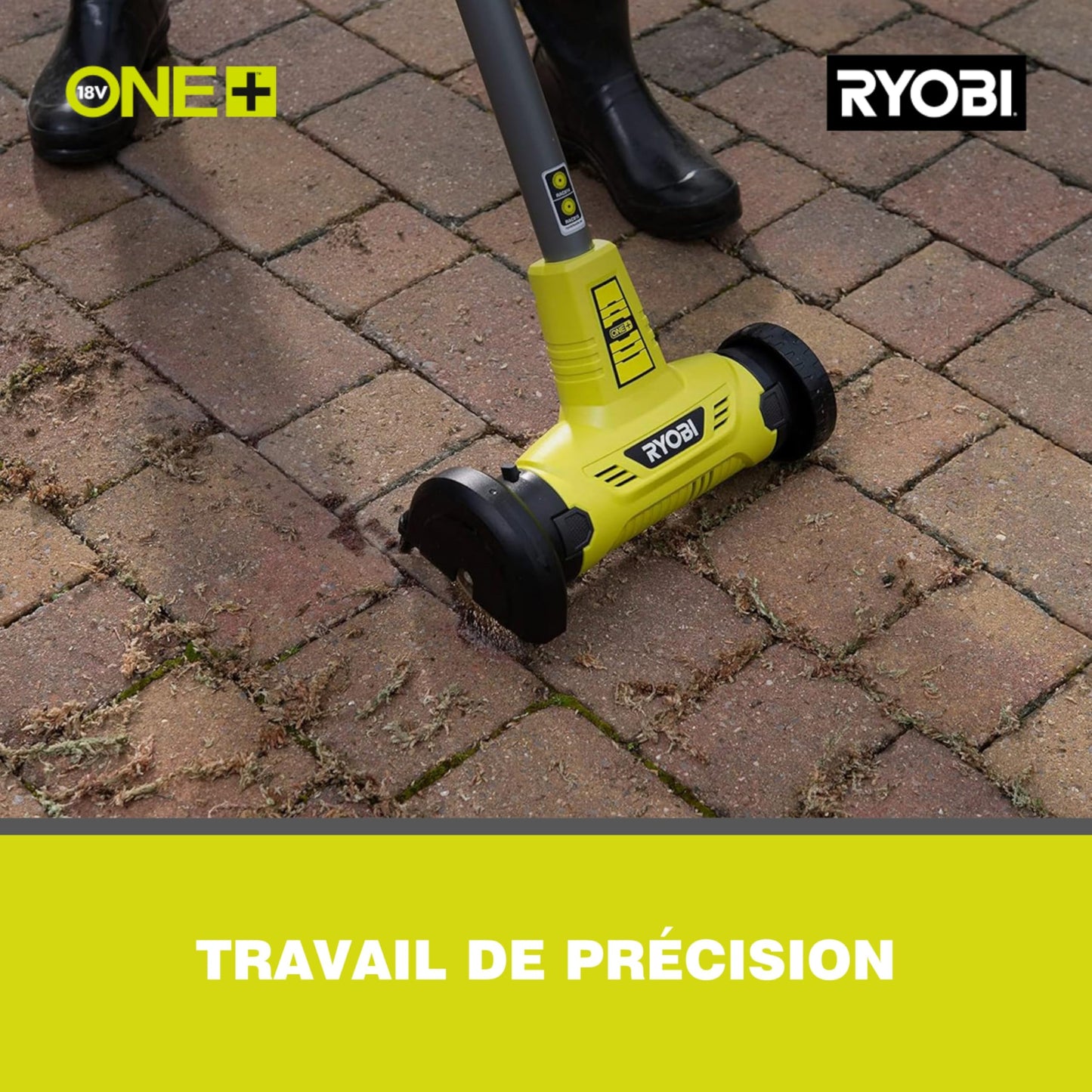 Ryobi RY18PCA-0 ONE+ Patio Cleaner with Wire Brush (Bare Tool), 18 V