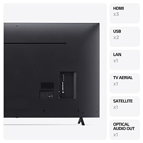 LG 43UT73006LA 43-Inch 4K UHD Smart TV, α5 AI Processor Gen7, Freeview Play and Amazon Alexa, 60Hz, Ashed Blue [Model 2024]