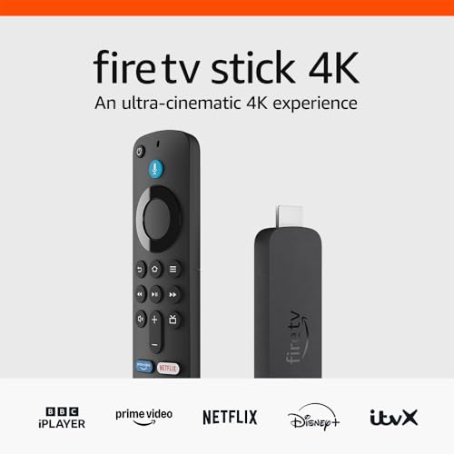 Amazon Fire TV Stick 4K (Newest gen), supports Wi-Fi 6, Dolby Vision/Atmos, HDR10+