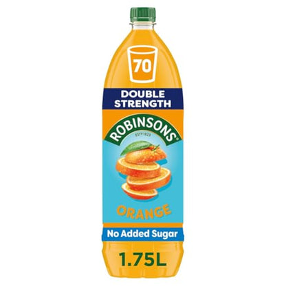 Robinsons Double Strength Orange No Added Sugar Squash 1.75L