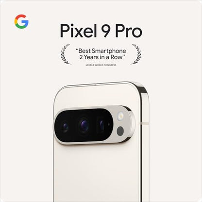 Google Pixel 9 Pro - Unlocked Android Smartphone with Gemini, Triple Rear Camera System, 24-Hour Battery, and 6.3" Super Actua Display - Hazel, 128GB