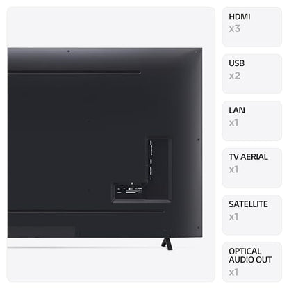 LG 43UT73006LA 43-Inch 4K UHD Smart TV, α5 AI Processor Gen7, Freeview Play and Amazon Alexa, 60Hz, Ashed Blue [Model 2024]