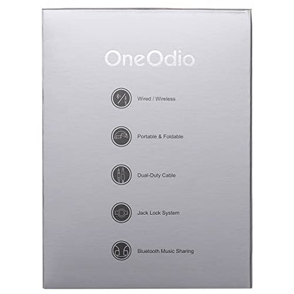 OneOdio A70 Bluetooth Headphones Over Ear, 72 Hrs Playtime, Monitor Level Stereo Sound Quality, Foldable Wireless＆Wired DJ Headphone, Professional Studio Headphones for DJ/TV/PC/Phone