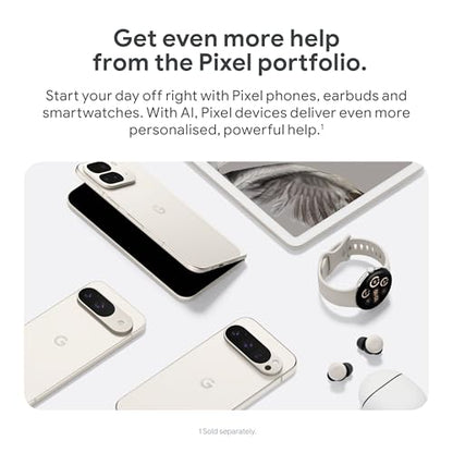 Google Pixel 9 Pro - Unlocked Android Smartphone with Gemini, Triple Rear Camera System, 24-Hour Battery, and 6.3" Super Actua Display - Hazel, 128GB
