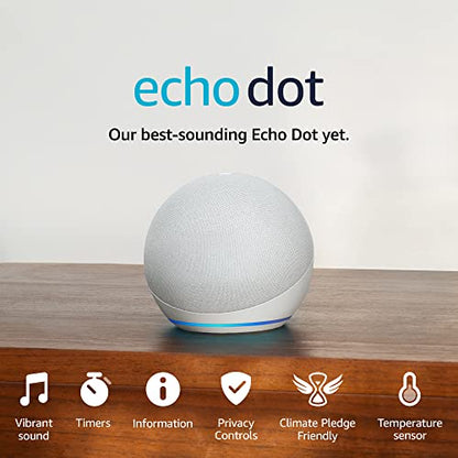 Certified Refurbished Echo Dot (5th generation, 2022 release) smart Bluetooth speaker with Alexa | Deep Sea Blue