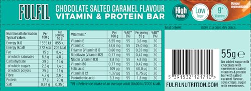 FULFIL Vitamin and Protein Bars (15 x 55 g Bars)