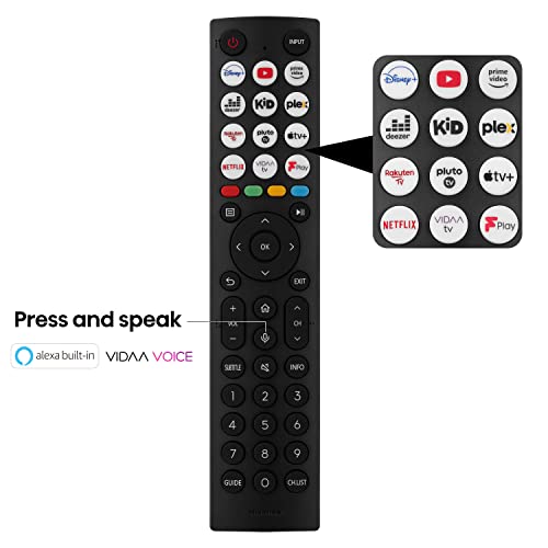 Hisense 43 Inch 4K Smart TV 43E6NTUK - Dolby Vision, Game Mode PLUS with 60Hz VRR ALLM, Smooth Motion, AI Sports Mode, Vidaa OS with Freely, Youtube, Netflix and Disney+ & Now TV (2024 Model)