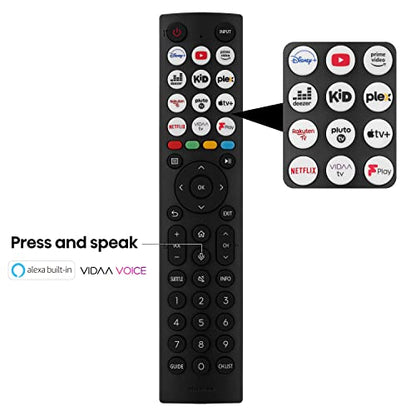 Hisense 43 Inch 4K Smart TV 43E6NTUK - Dolby Vision, Game Mode PLUS with 60Hz VRR ALLM, Smooth Motion, AI Sports Mode, Vidaa OS with Freely, Youtube, Netflix and Disney+ & Now TV (2024 Model)